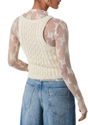 Free People People High Tide Cable Tank 2