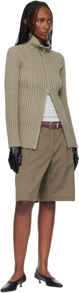 Our Legacy Khaki Column Zip Cardigan 4