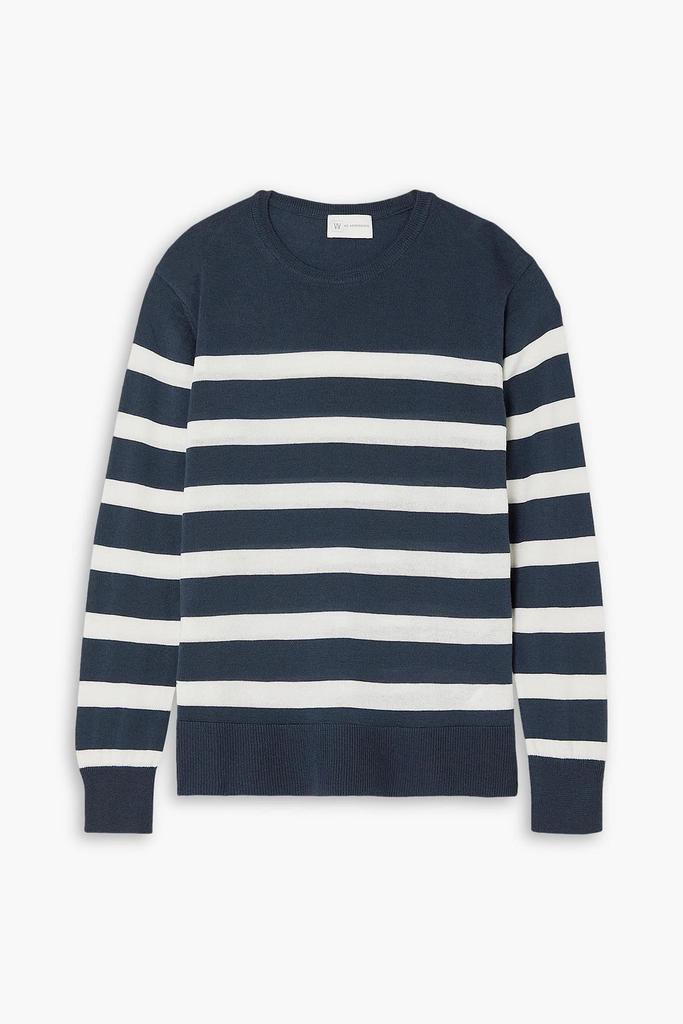 WE NORWEGIANS Hjellestad striped merino wool and cotton-blend sweater