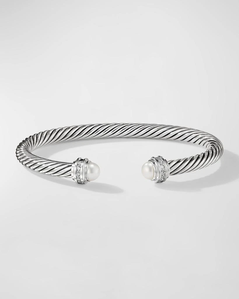 David Yurman Cable Bracelet with Gemstones in Silver