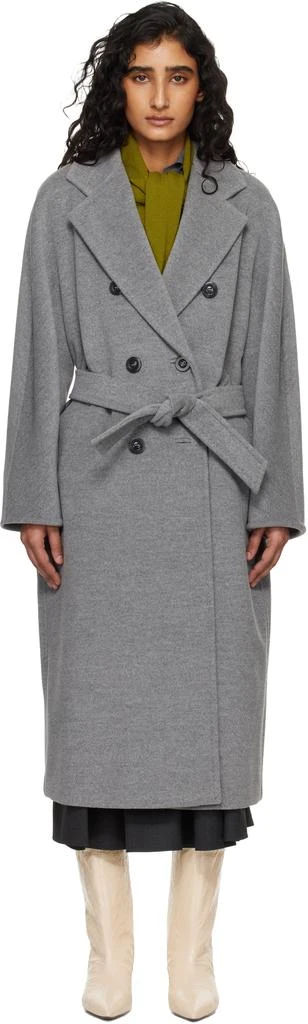 Max Mara Gray Madam 101801 Icon Coat