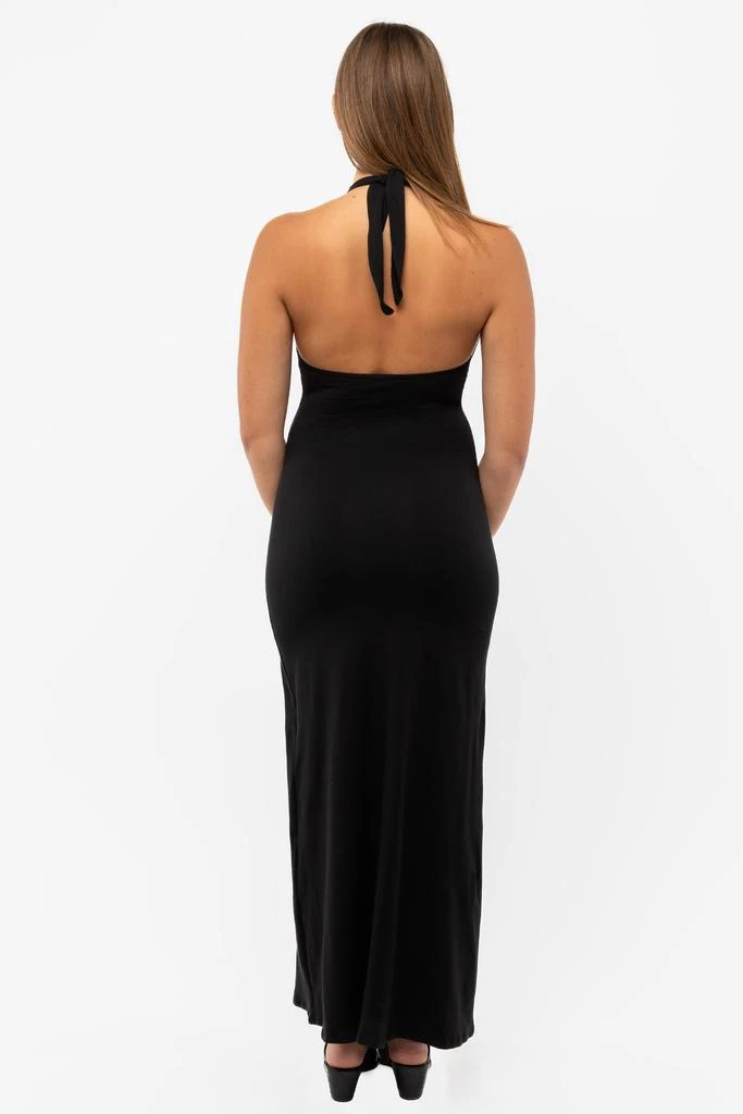 Los Angeles Apparel 8374 - Cotton Spandex Halter Maxi Dress 6