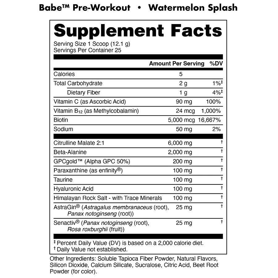 Bucked Up Babe Pre-Workout Watermelon Splash 4