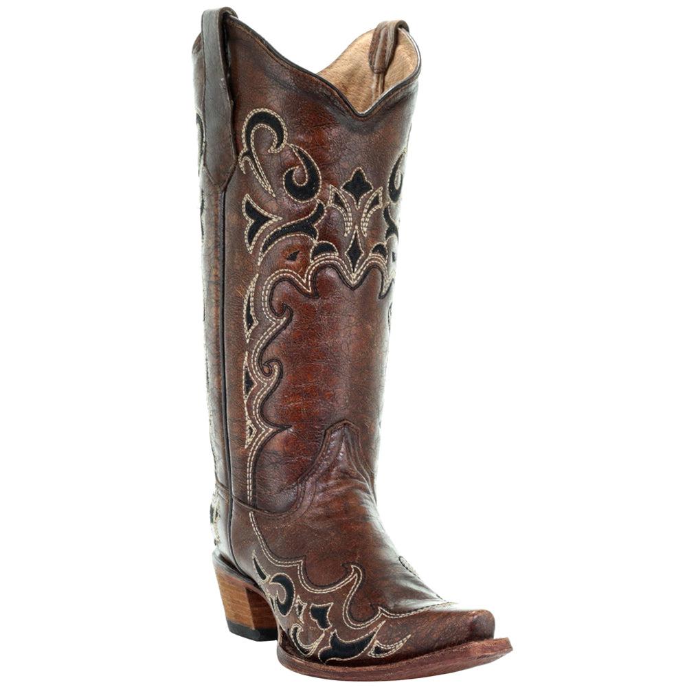 Corral Boots L5247 Embroidery Snip Toe Cowboy Boots