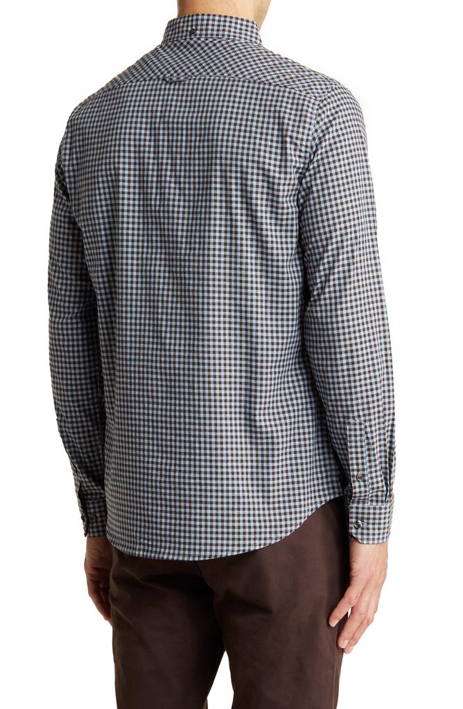 Ben Sherman Regular Fit Gingham Stretch Button-Down Shirt