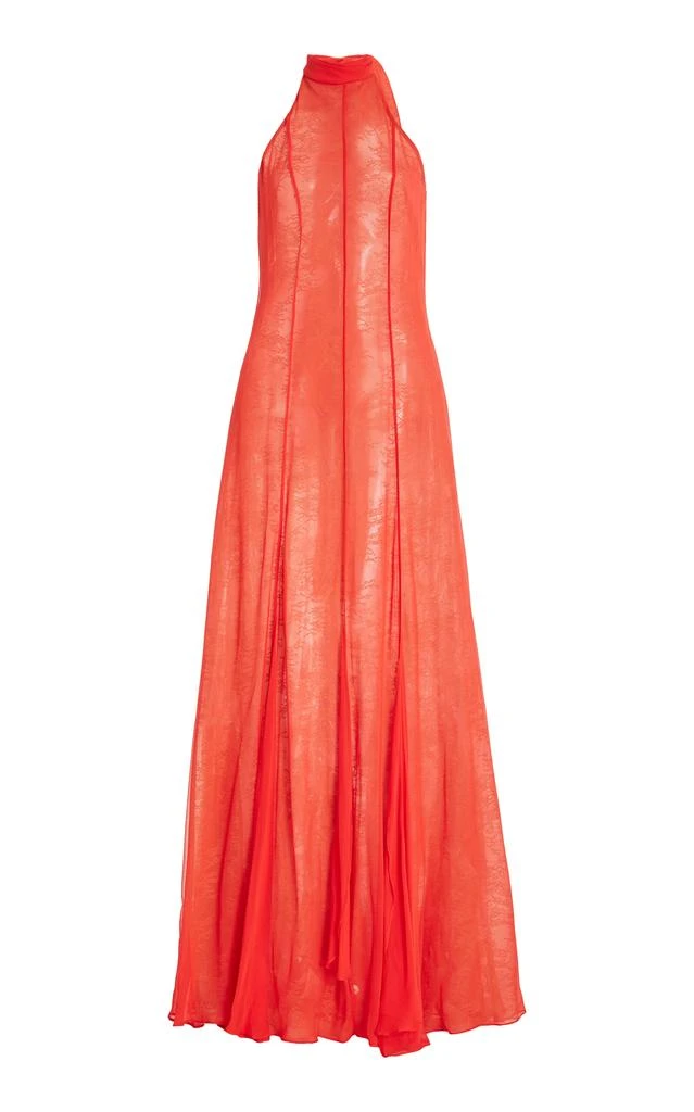Francesca Miranda Francesca Miranda Kos Silk-Chiffon Dress Red