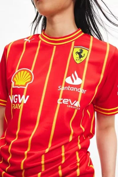 Puma Puma Scuderia Ferrari Sainz 55 Team Soccer Jersey 2