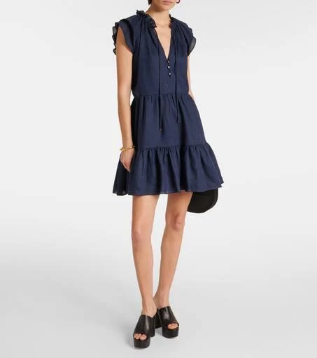VERONICA BEARD Zee linen minidress 2