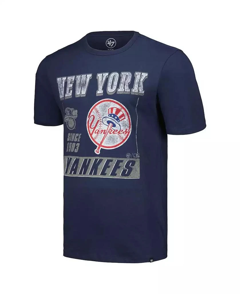 '47 Brand Men's Navy New York Yankees Outlast Franklin T-Shirt 3