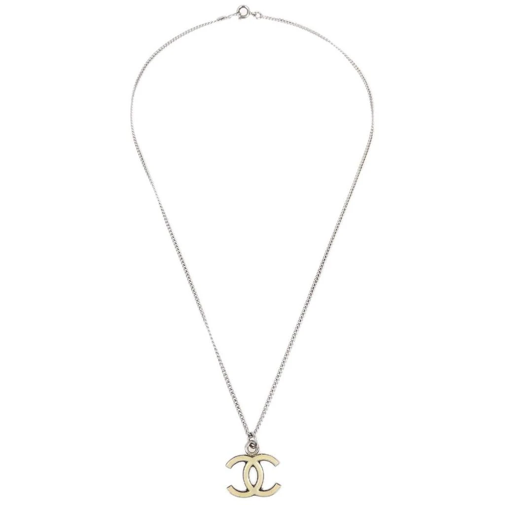 Chanel Cc Logo Pendant Necklace Metal _Plated Necklace Jewelry (Pre-Owned)
