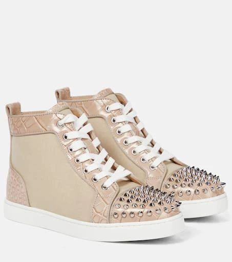 Christian Louboutin Lou Spikes canvas sneakers 1