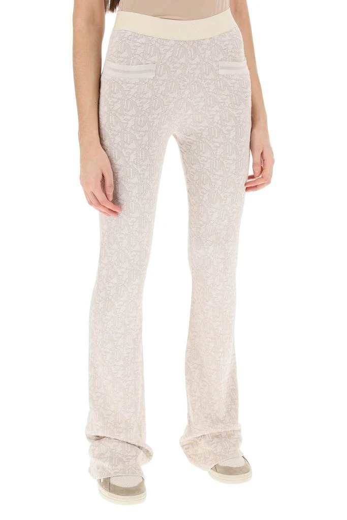 Palm Angels monogram pants in lurex knit 2