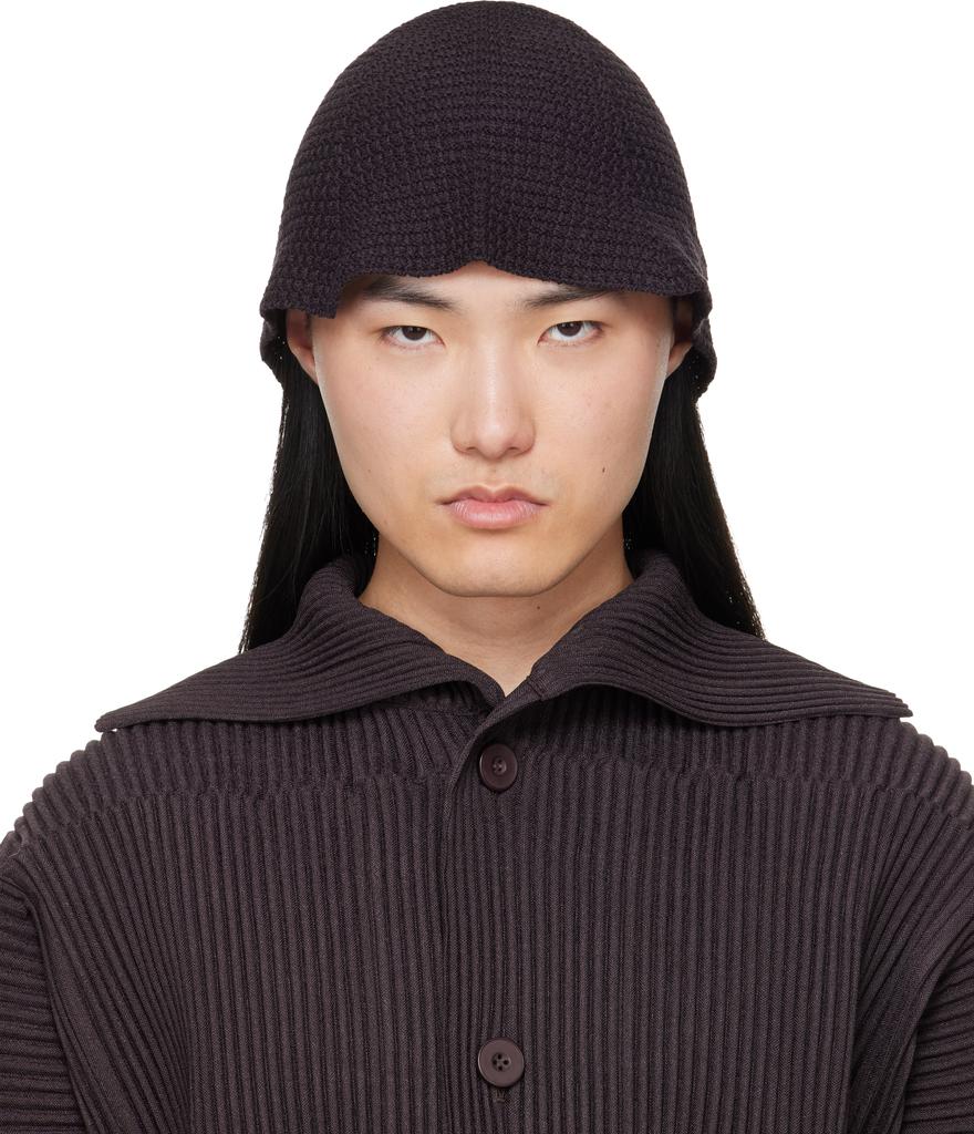 Homme Plissé Issey Miyake Brown Pleats Cap - Hats - BeyondStyle
