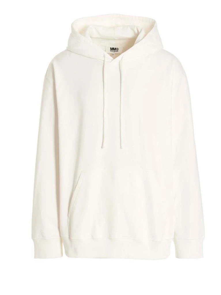 MM6 Maison Margiela MM6 Maison Margiela Graphic Printed Drawstring Hoodie 1