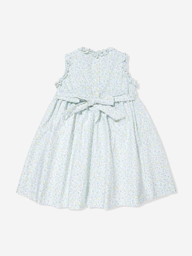Sarah Louise Girls Smocked Dress in Blue