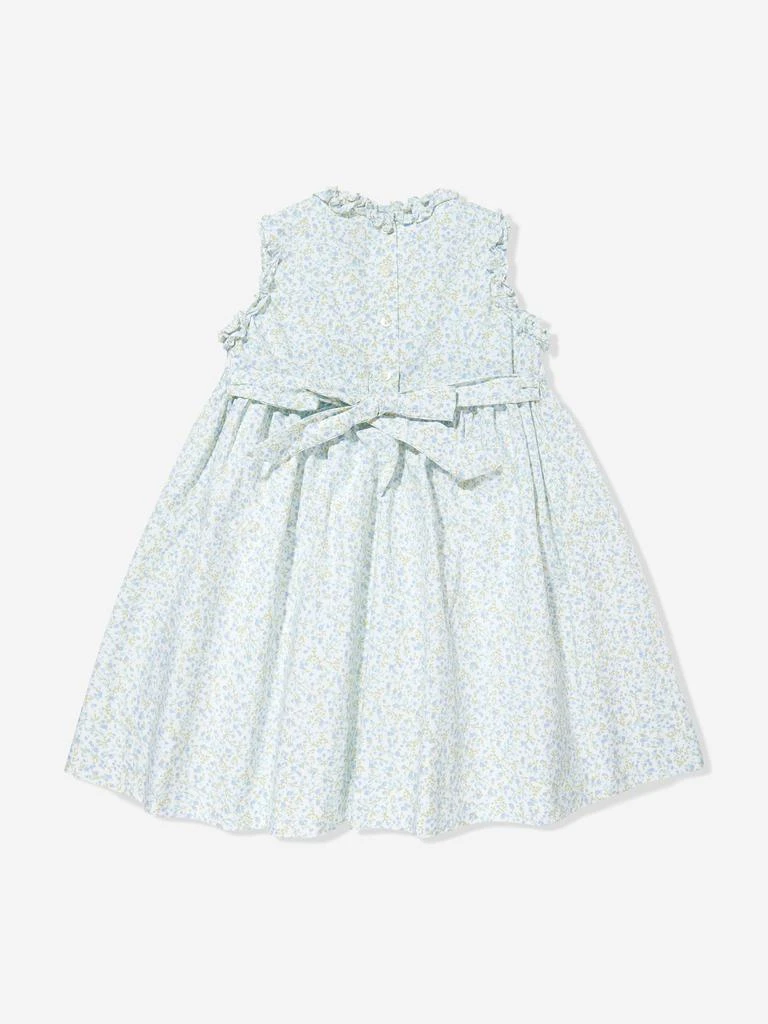 Sarah Louise Girls Smocked Dress in Blue 2