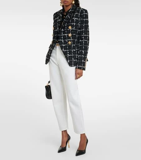 Balmain High-rise straight jeans 2