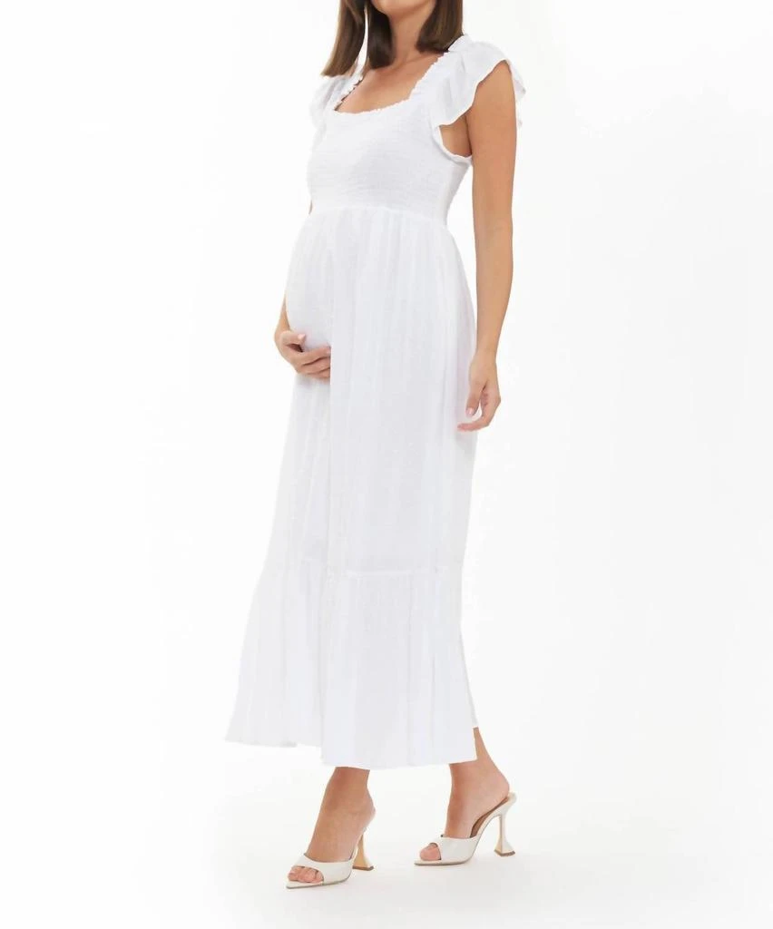Ripe Maternity Ripe Maternity - Swiss Dot Smocked Maxi Dress 2