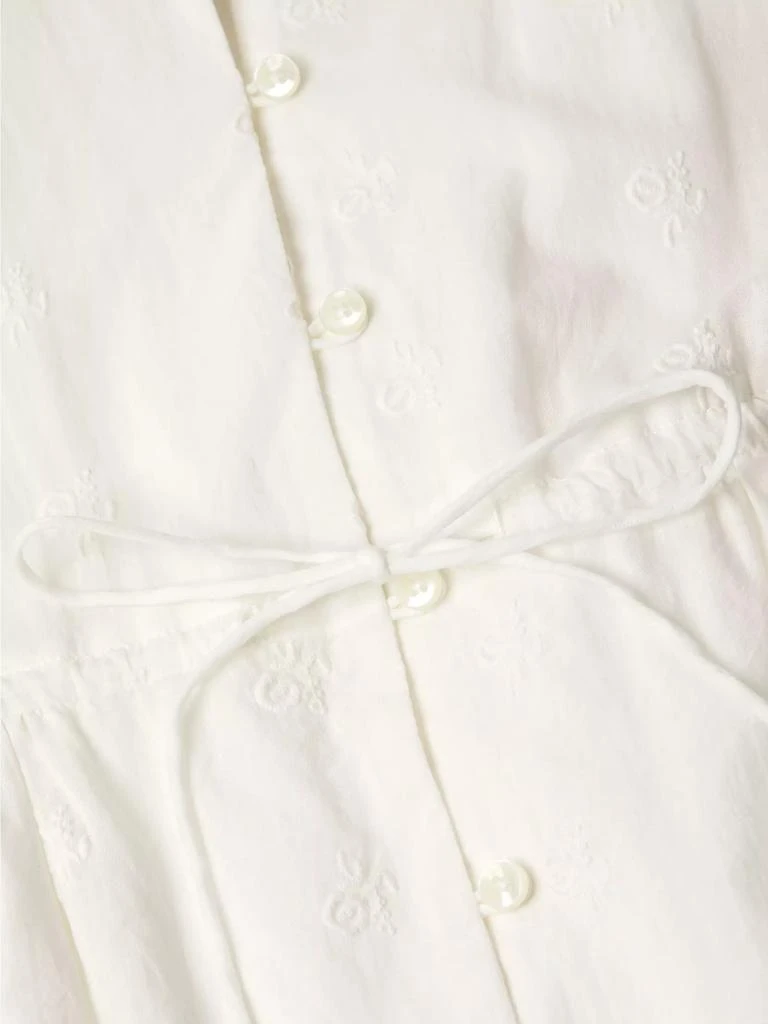 Birds of Paradis Iris Eyelet Minidress 6