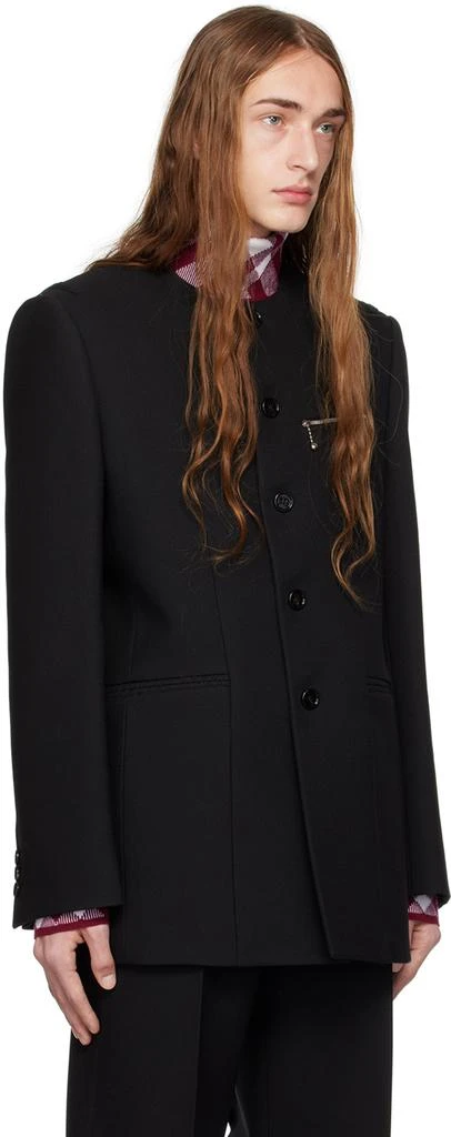 Burberry Black Button Blazer 2