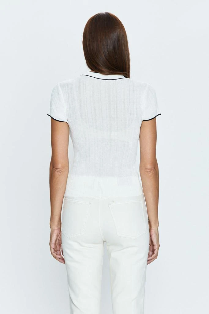 Pistola Denim Romy Tee - Noir with Ivory 4