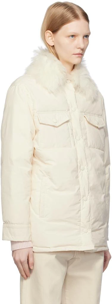 Yves Salomon SSENSE Exclusive Off-White Down Jacket 2