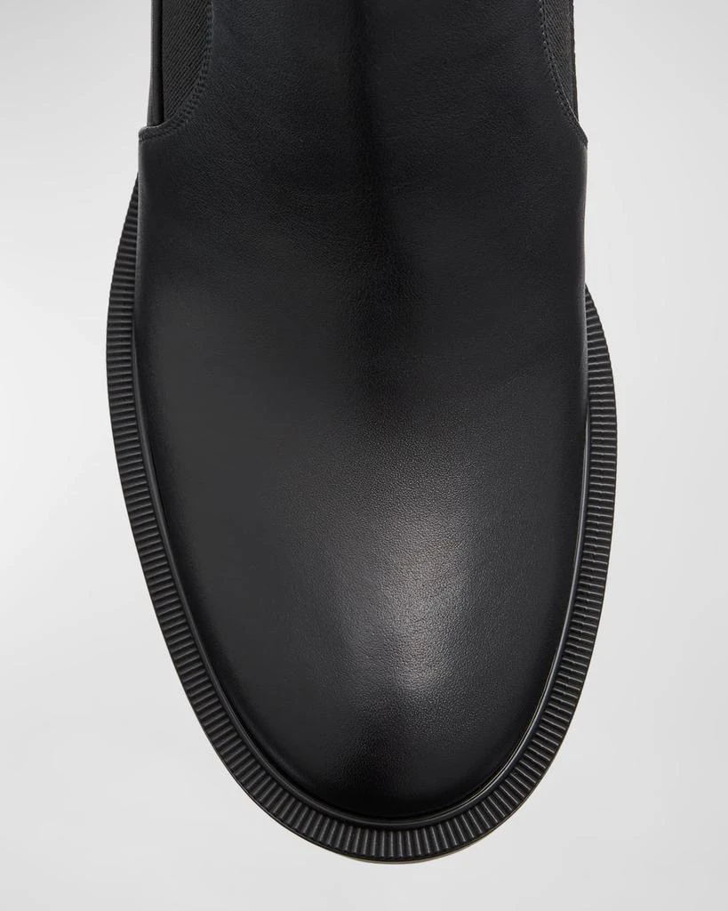 Christian Louboutin Marchacroche Leather Red Sole Chelsea Booties 5