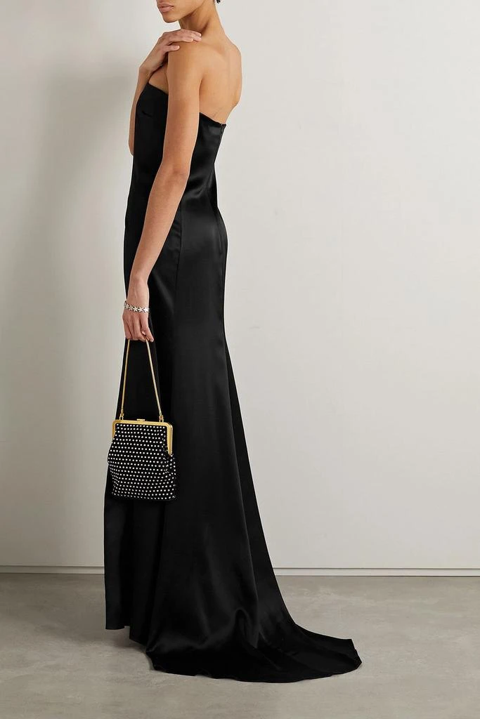 Nili Lotan Esmee strapless silk-satin gown 3