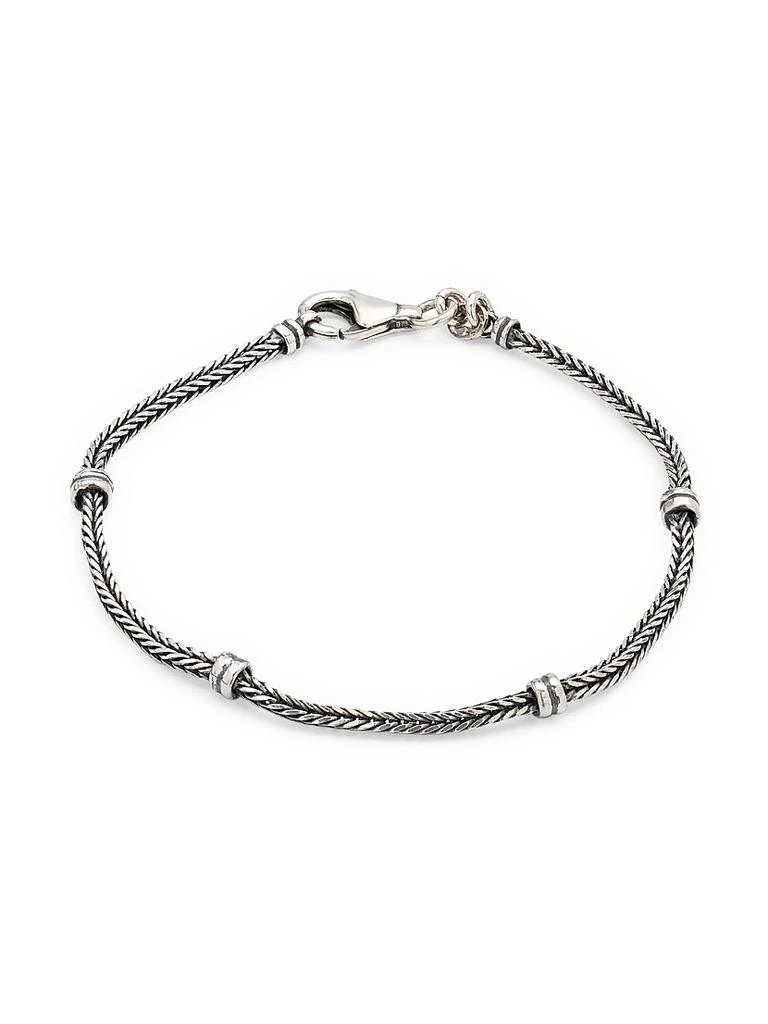 Jan Leslie Sterling Silver Herringbone Bracelet 2
