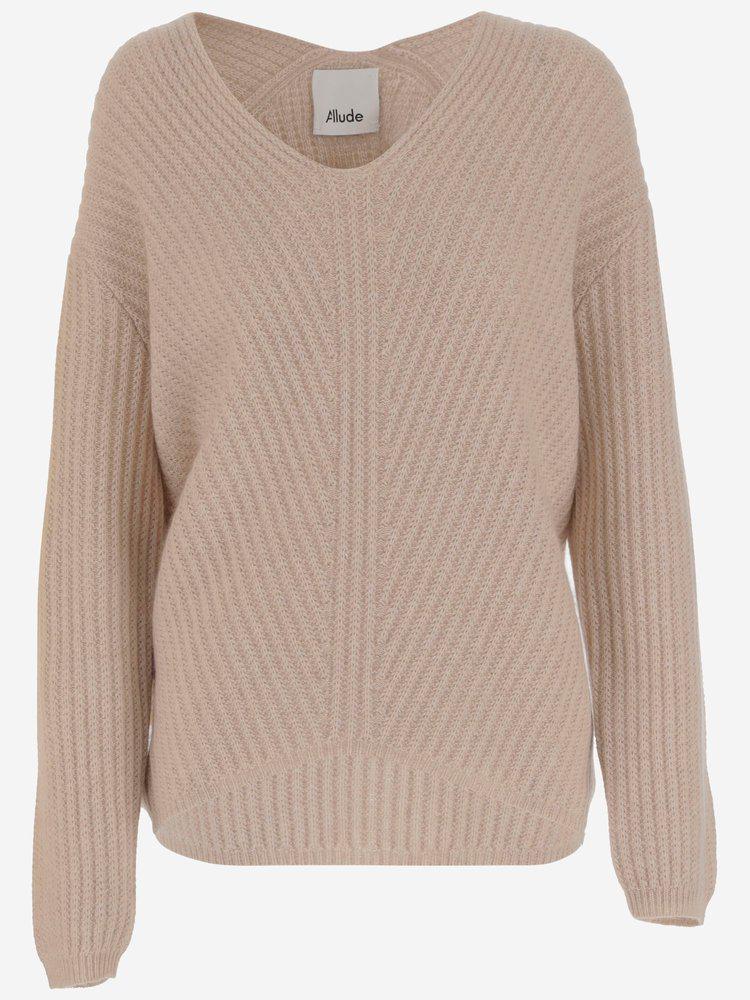 Allude Allude Ribbed Knit Sweater