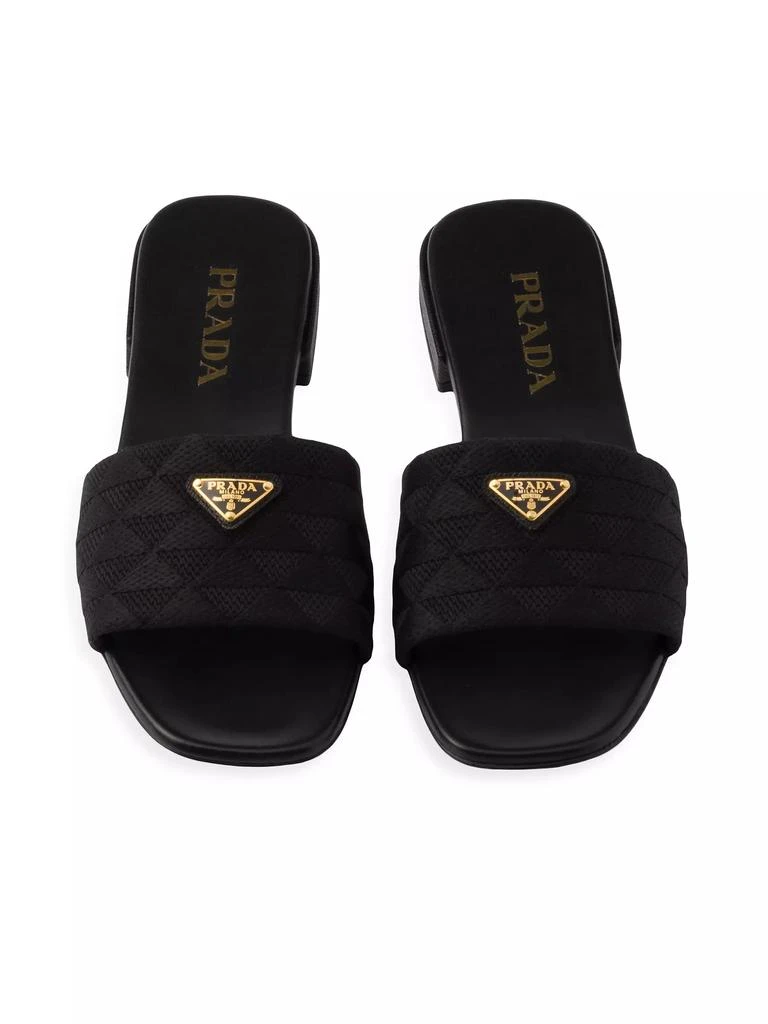 Prada Embroidered Fabric Slides 2