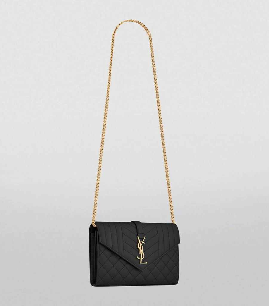 Yves Saint Laurent Monogram Saint Laurent Mix Matelassé Chain Wallet 5