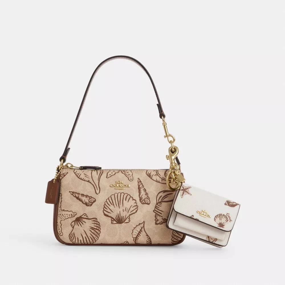 Coach Mini Klare Bag Charm With Shell Print 2