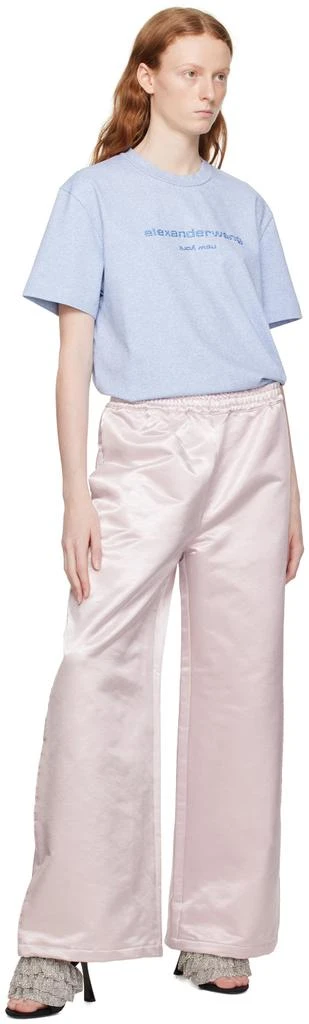 Alexander Wang Blue Glitter T-Shirt 4