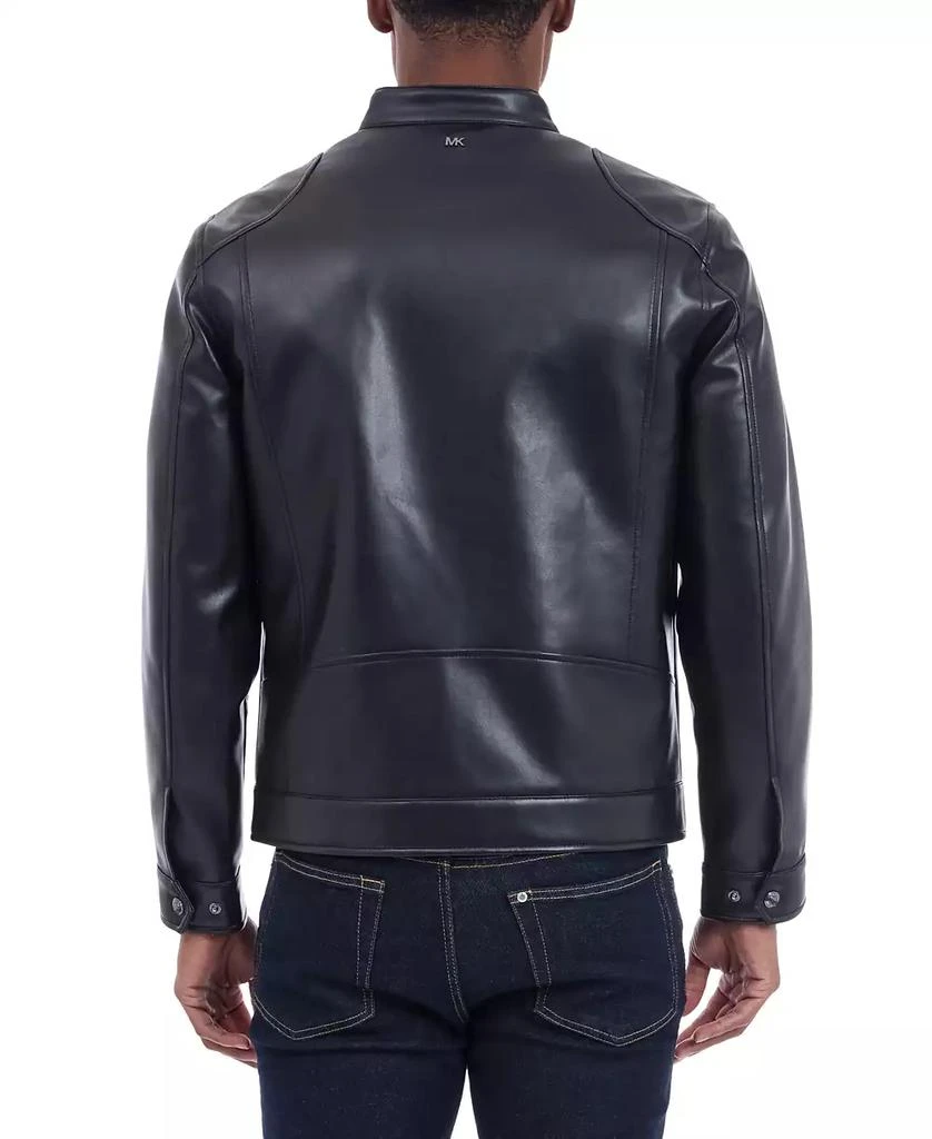 Michael Kors Men's Faux Leather Moto Jacket 4