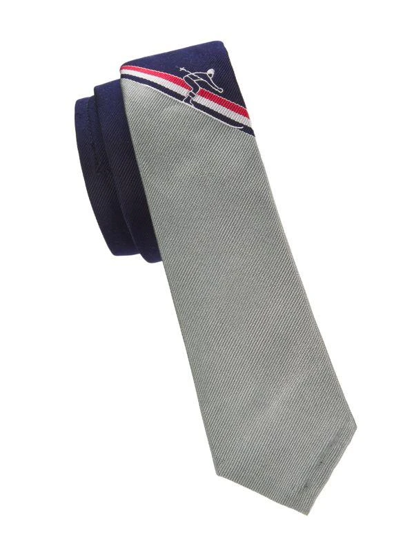 Thom Browne Two-Tone Silk Tie 1