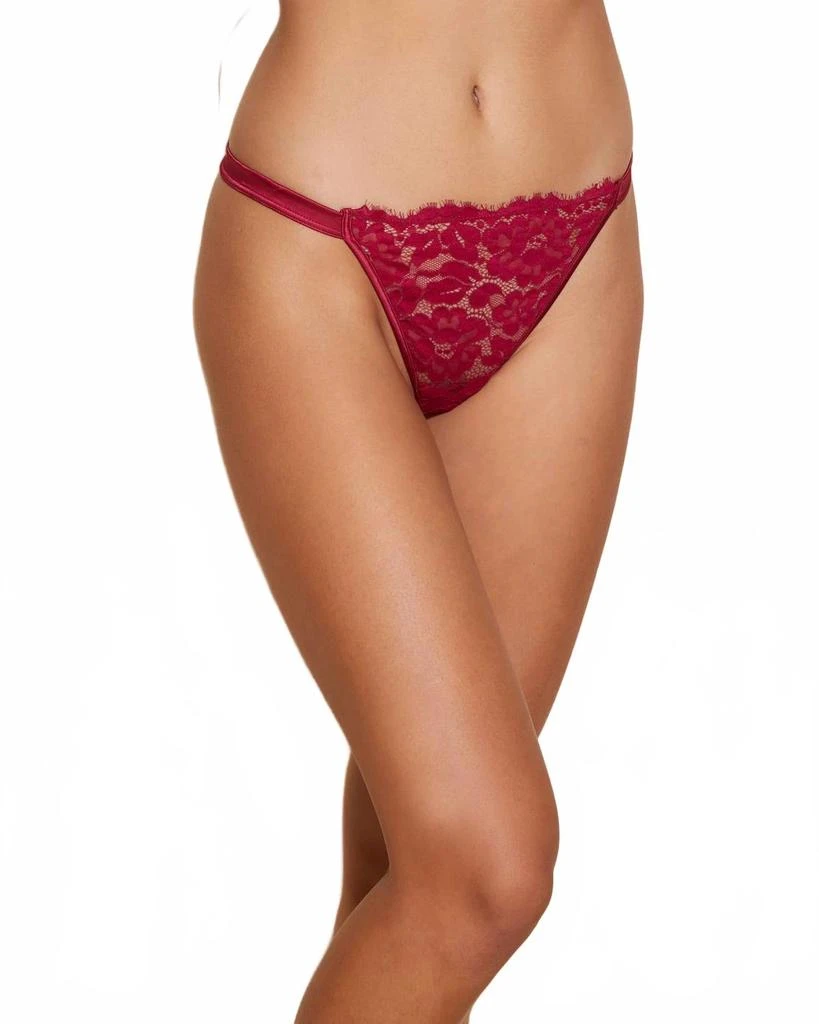 Cosabella Magnolia G-String Bottom In Deep Ruby