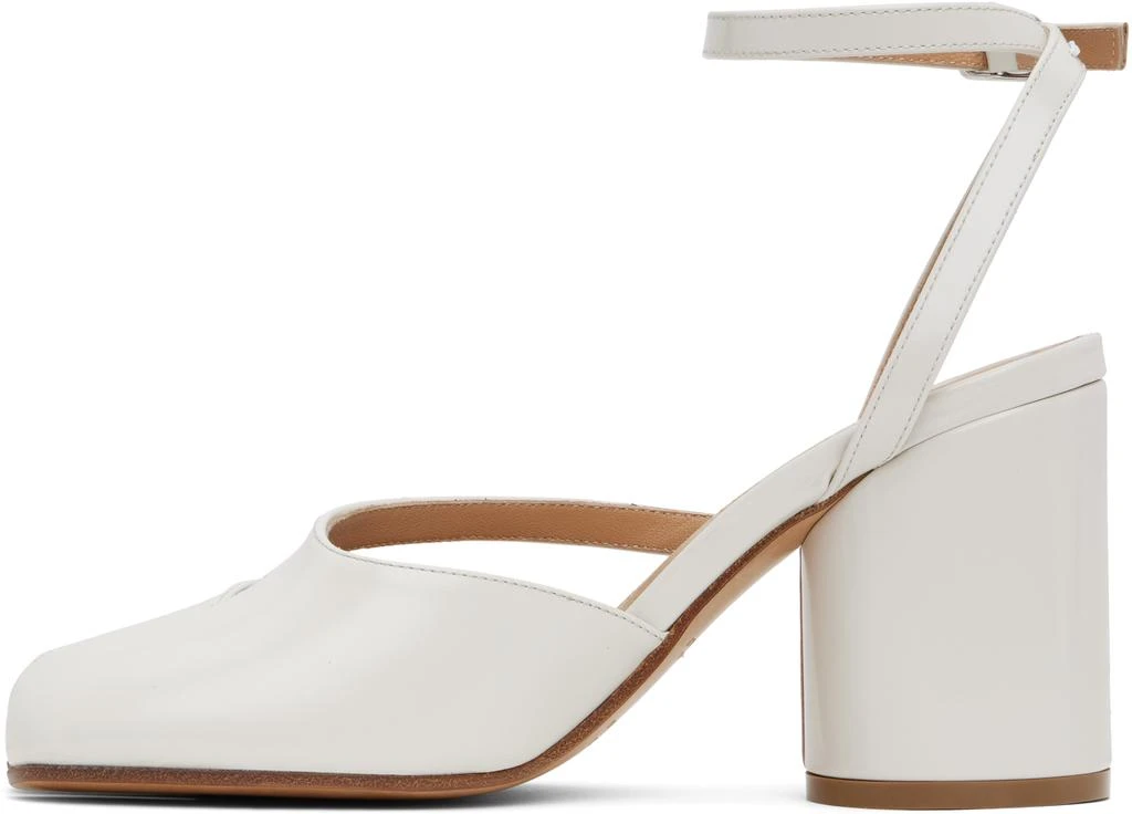 MAISON MARGIELA Off-White Tabi Pump Sandal Heels 3