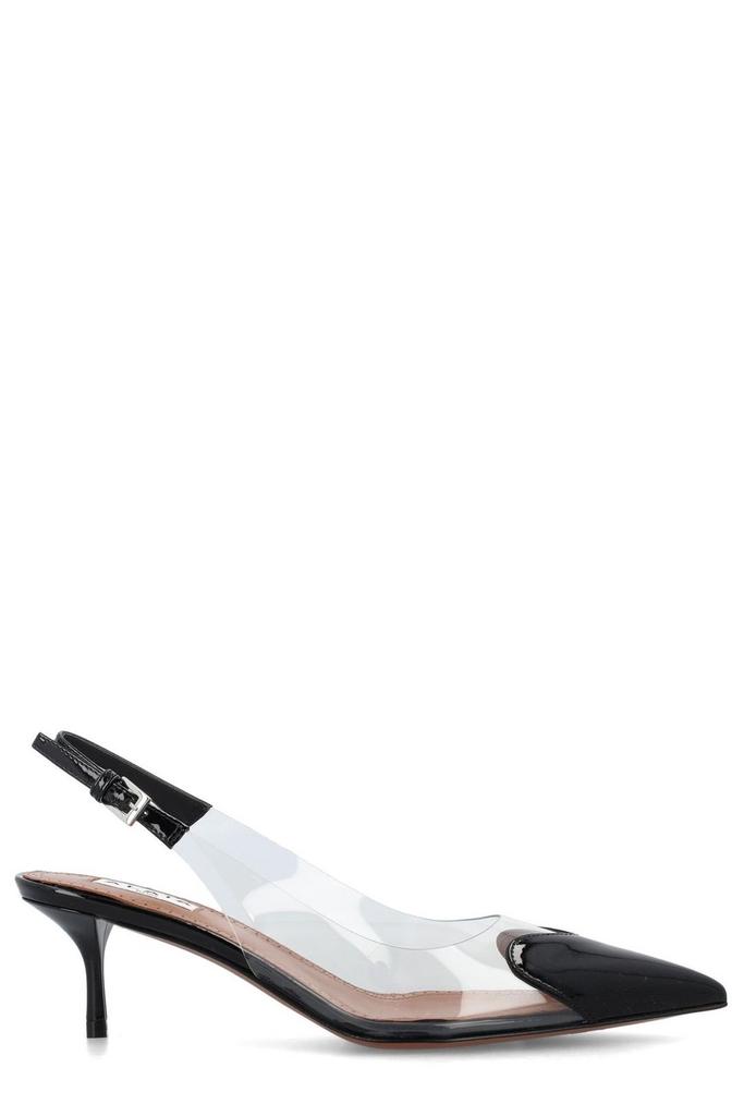 Alaïa Le Cœur 55 Pu 漆皮露跟中跟鞋 - IT37 - High Heels