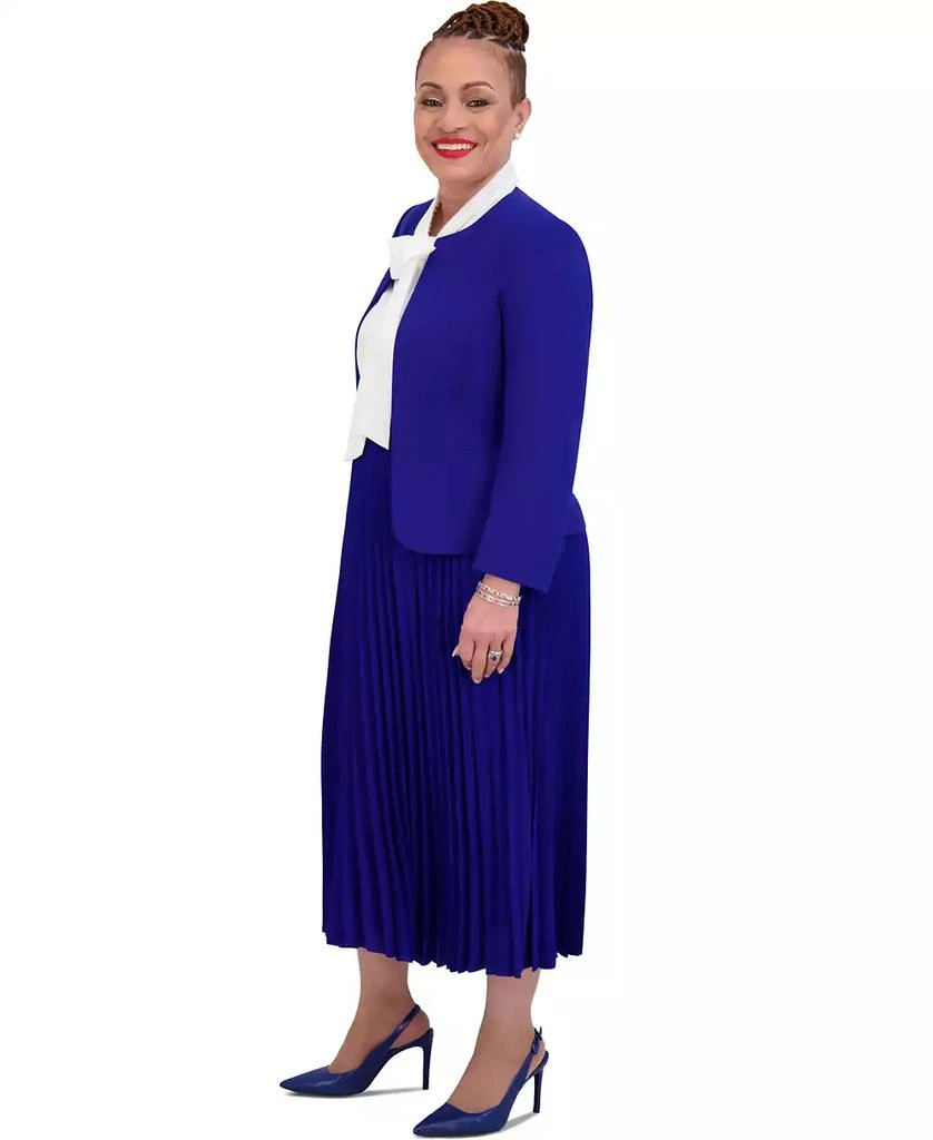 Kasper Women's Pleated Midi Skirt, Regular & Plus Sizes 4