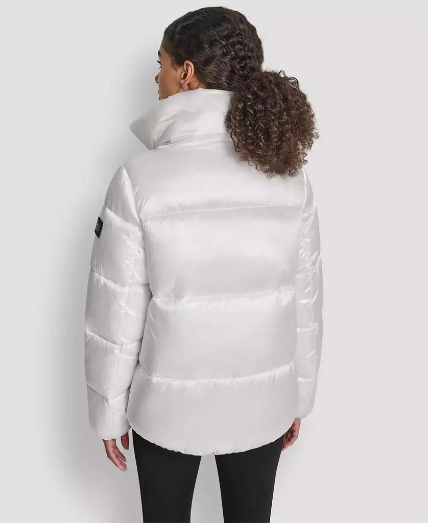 DKNY Women
s Quilted Puffer Interior Placket Logo Jacket 7