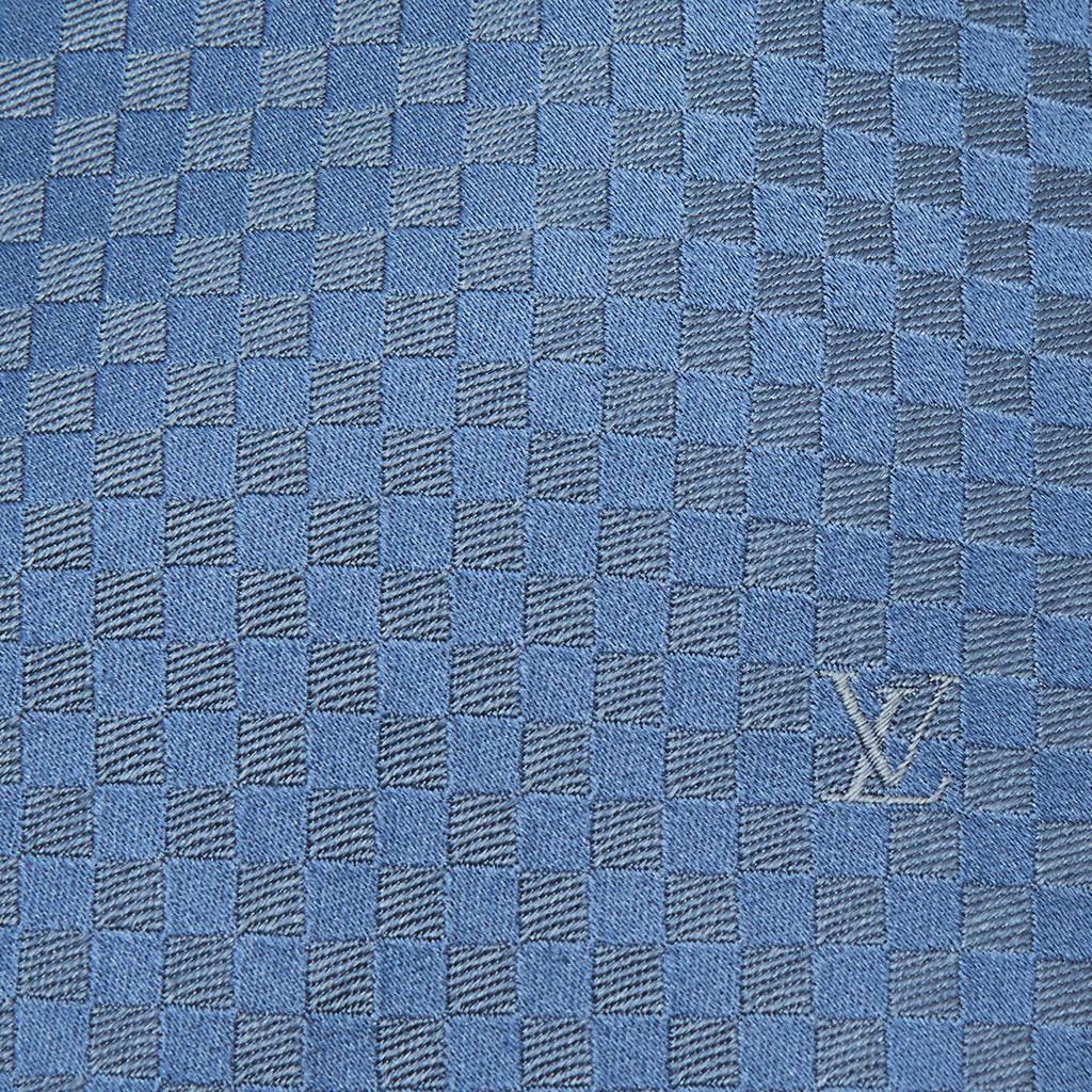 Louis Vuitton Louis Vuitton Blue Silk Damier Classic Tie