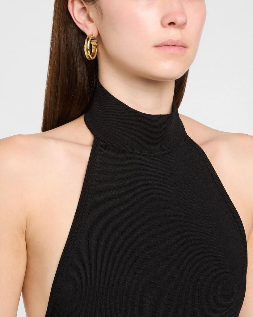 GAS Bijoux Antigone Mother-of-Pearl Cabochon Hoop Earrings