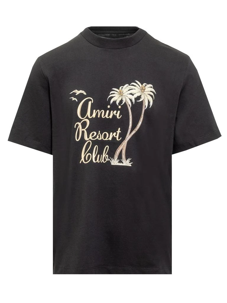 AMIRI Amiri Palm Tree Printed Crewneck T-Shirt 1