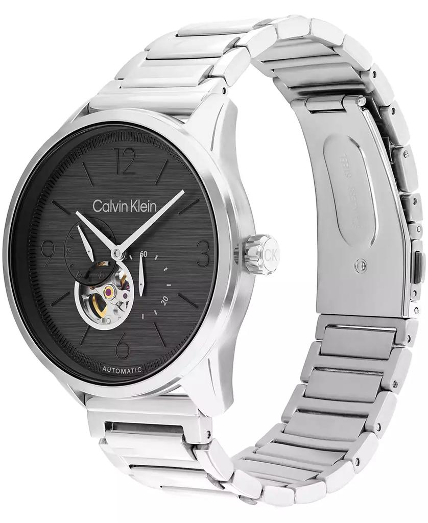 Calvin Klein Men's Automatic Silver Stainless Steel Bracelet Watch 44mm