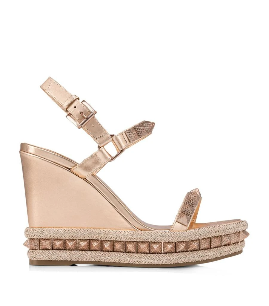 Christian Louboutin Pyraclou Embellished Wedge Sandals 110 1
