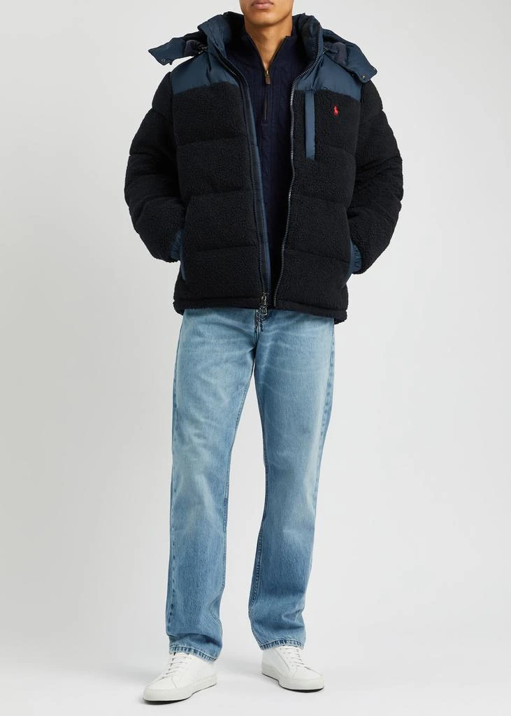 Ralph Lauren Panelled quilted faux shearling jacket 4