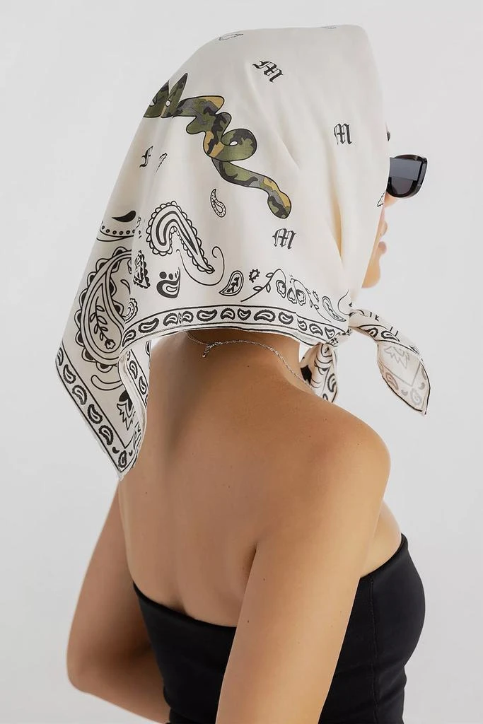 Miss Me Miss Me Camo Logo Bandana Scarf