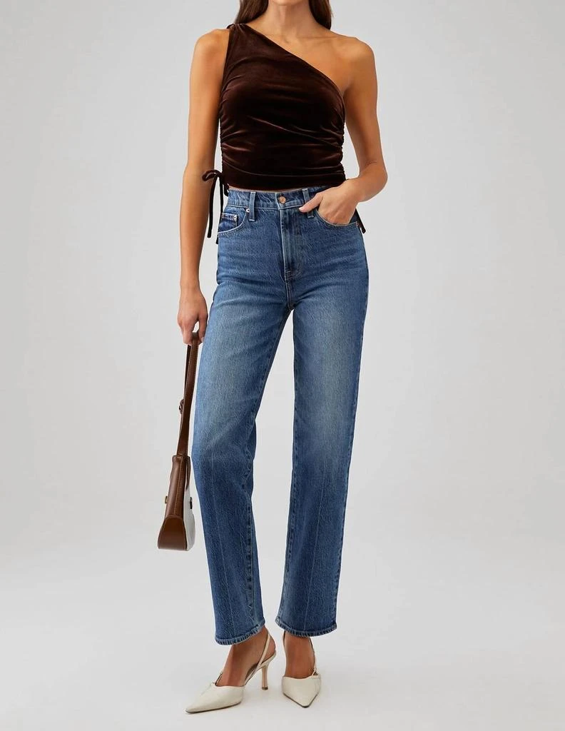 Amanda Uprichard Amanda Uprichard - Ania Velvet One Shoulder Top 4