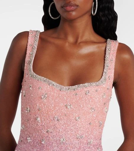 clio peppiatt glitter mini dress ECB Exclusive main image 1